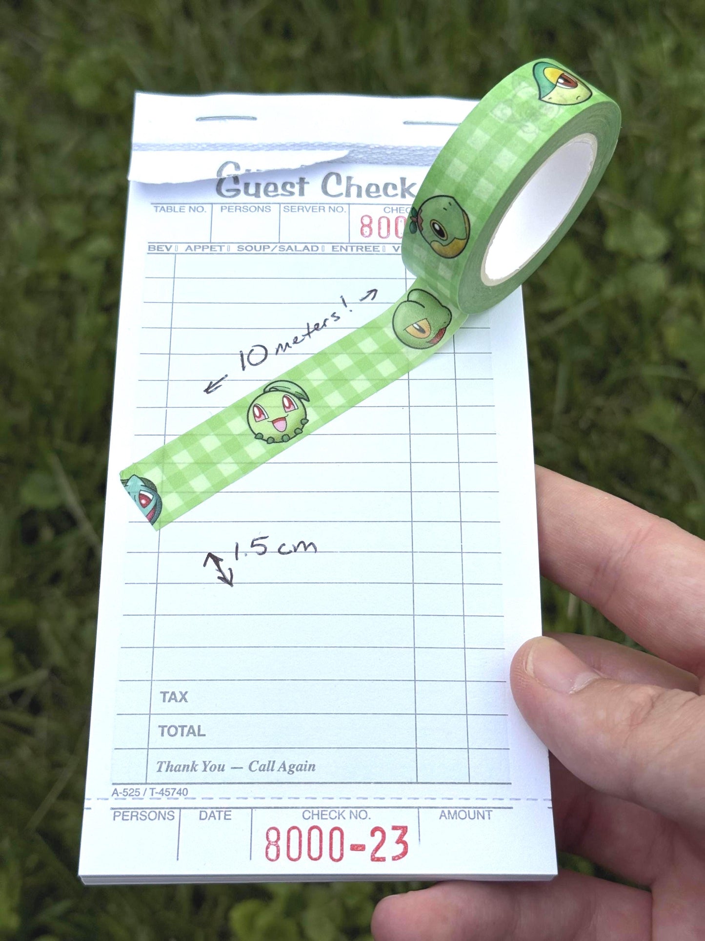 Grass Poke Washi Tape