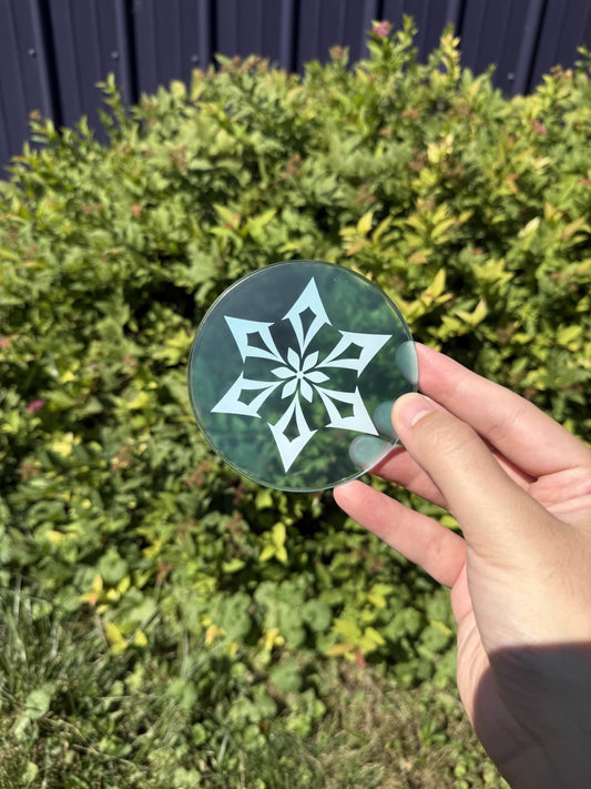 Cryo Genshin Impact Coaster