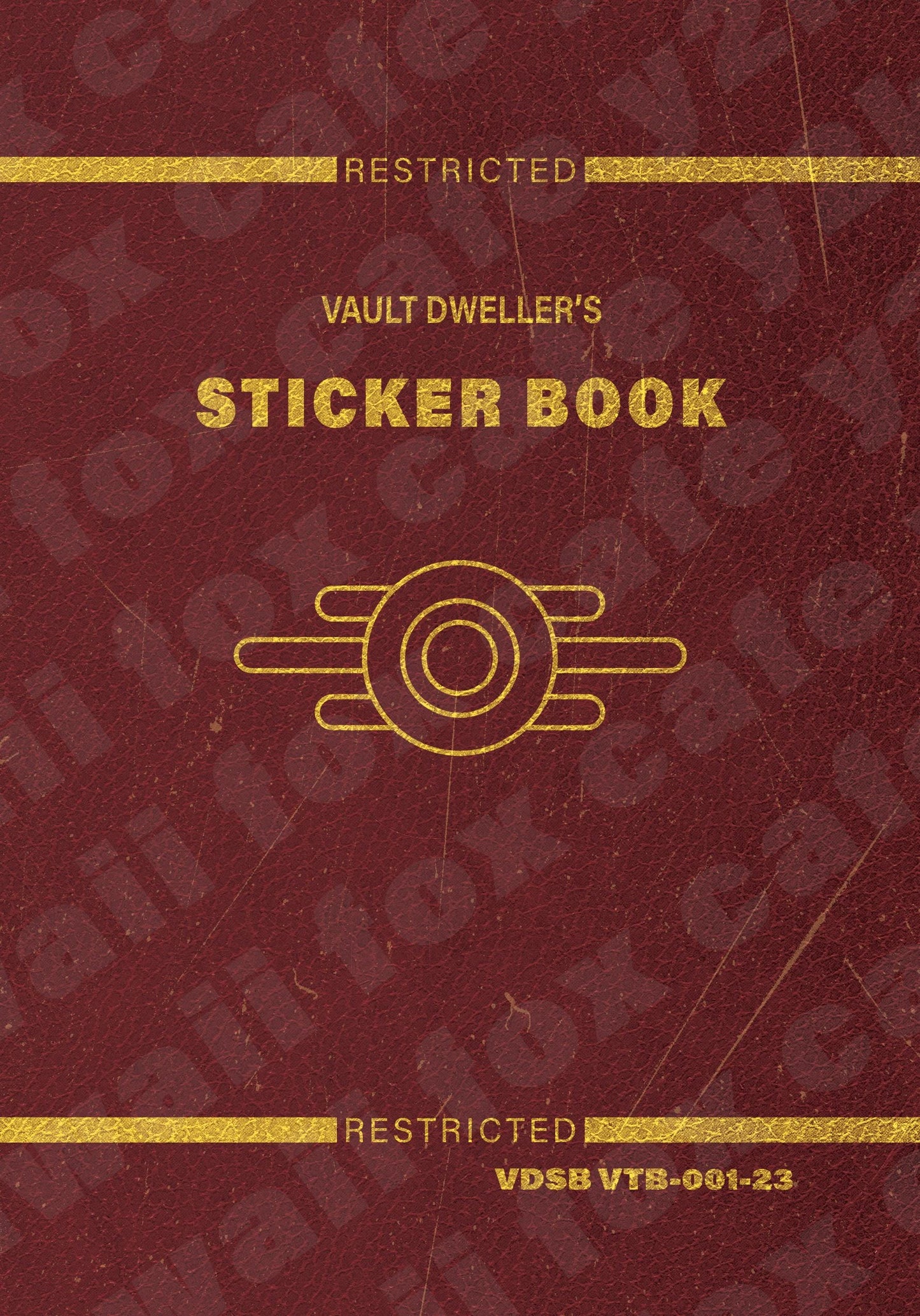 Reusable Vault Dweller Sticker Book