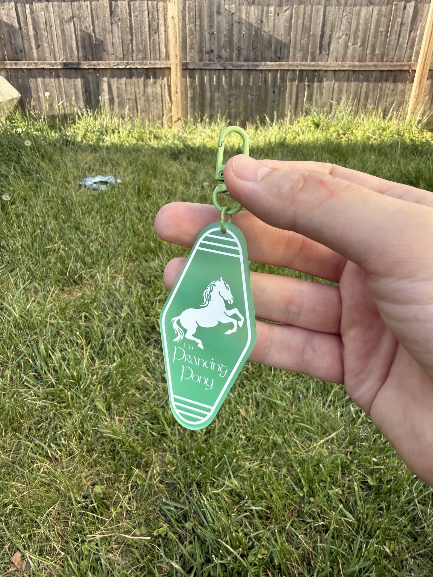 Prancing Pony Hotel Keychain