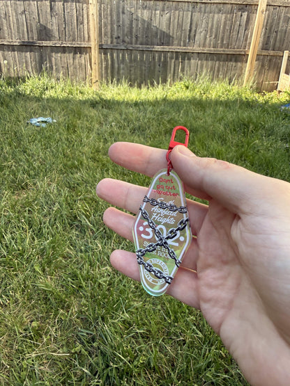 Room 302 *Silver* Chains Hotel Keychain