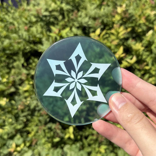 Cryo Genshin Impact Coaster