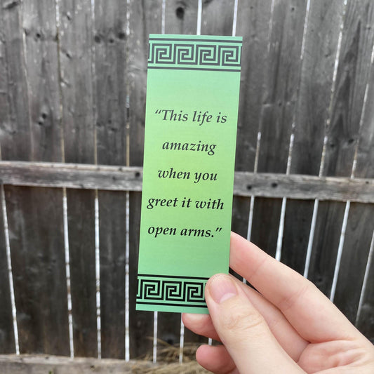Open Arms - Greek Musical Bookmark