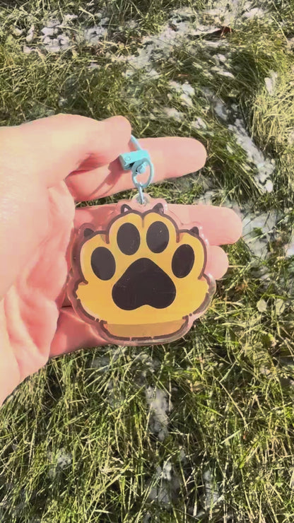 Puppy Paw Keychain