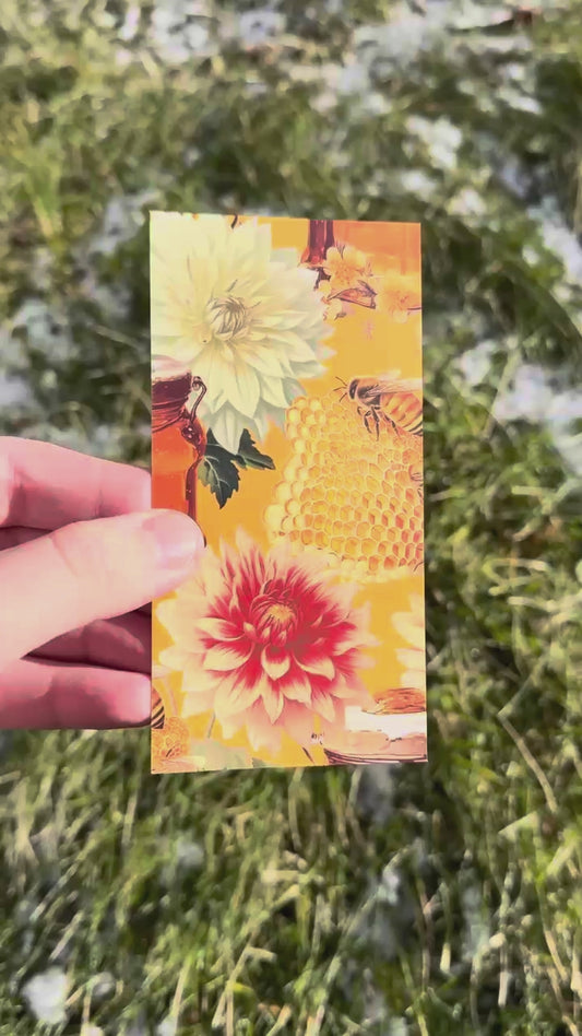 Bee and Honey Bookmark