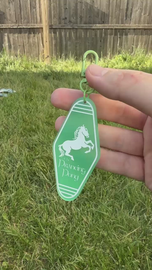 Prancing Pony Hotel Keychain